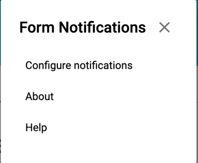 configure google forms notifications